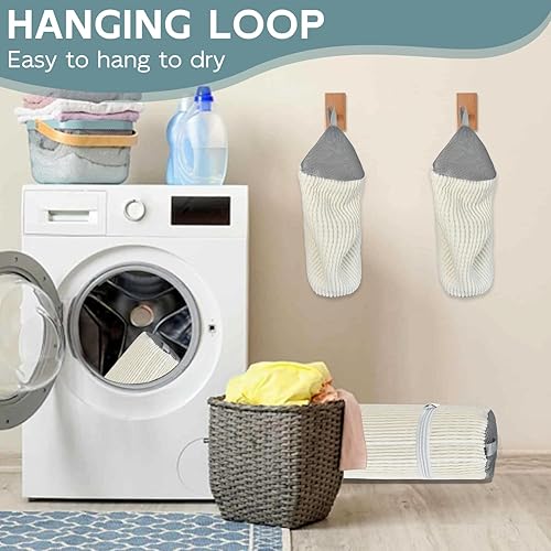 Miniatura 4 de Bolsas de zapatos para lavadora, bolsa de lavandería para zapatos, bolsa de lavado de zapatos reutilizable para zapatos deportivos hombres y