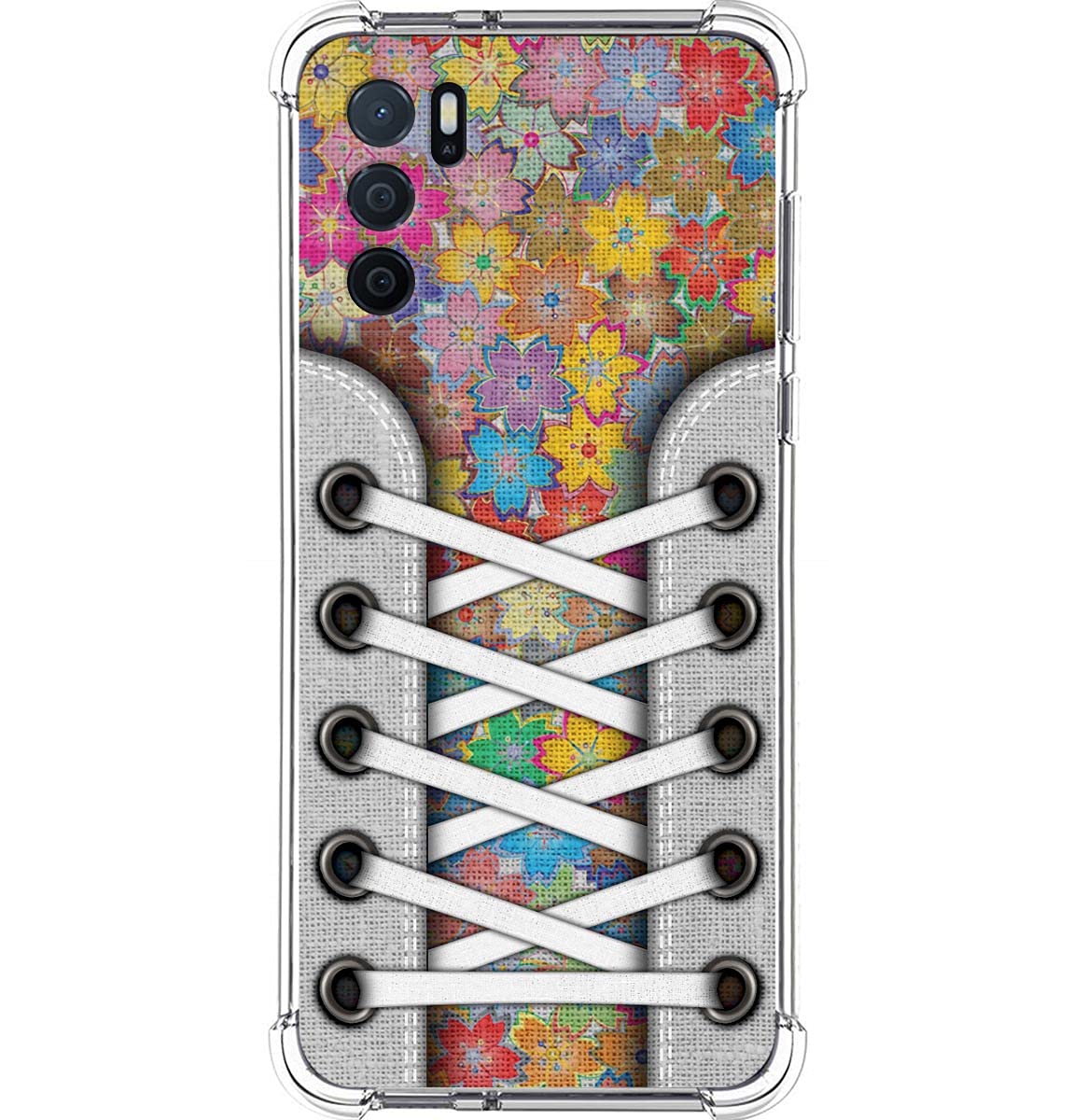 Custodia Cover Per OPPO A16 / A16s in Silicone Morbido Trasparente Fant