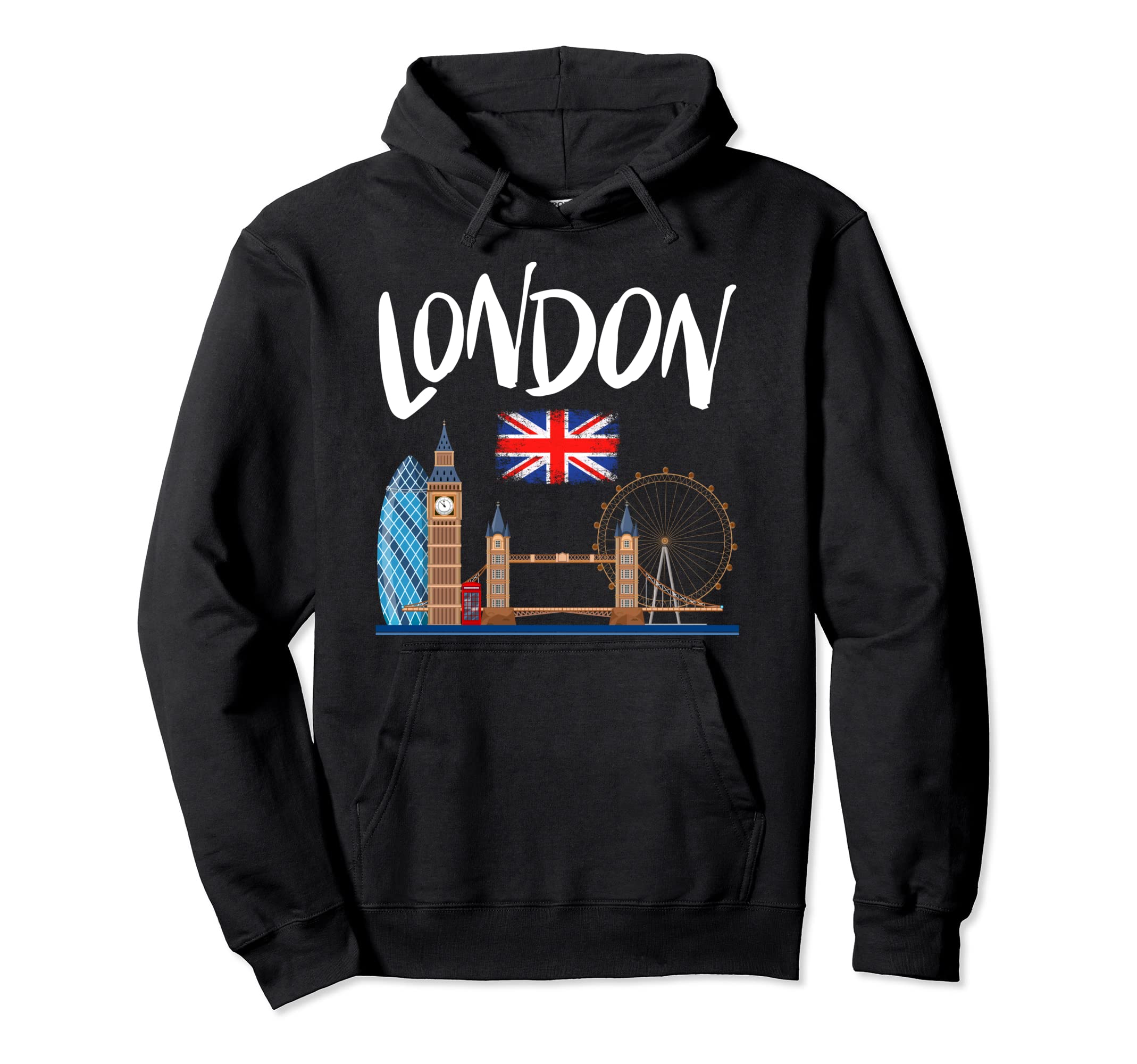 Bahaa's TeeCool London Famous Landmarks T Shirts, London Shirts, London Pullover Hoodie
