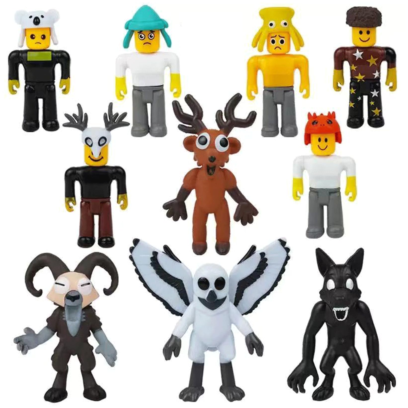 MKJHIUH New 99 Nights in The Forest Toys, Funny Animals, Decorations Gifts for Fans Office Room Figurine Decor (10PCS) — image 1