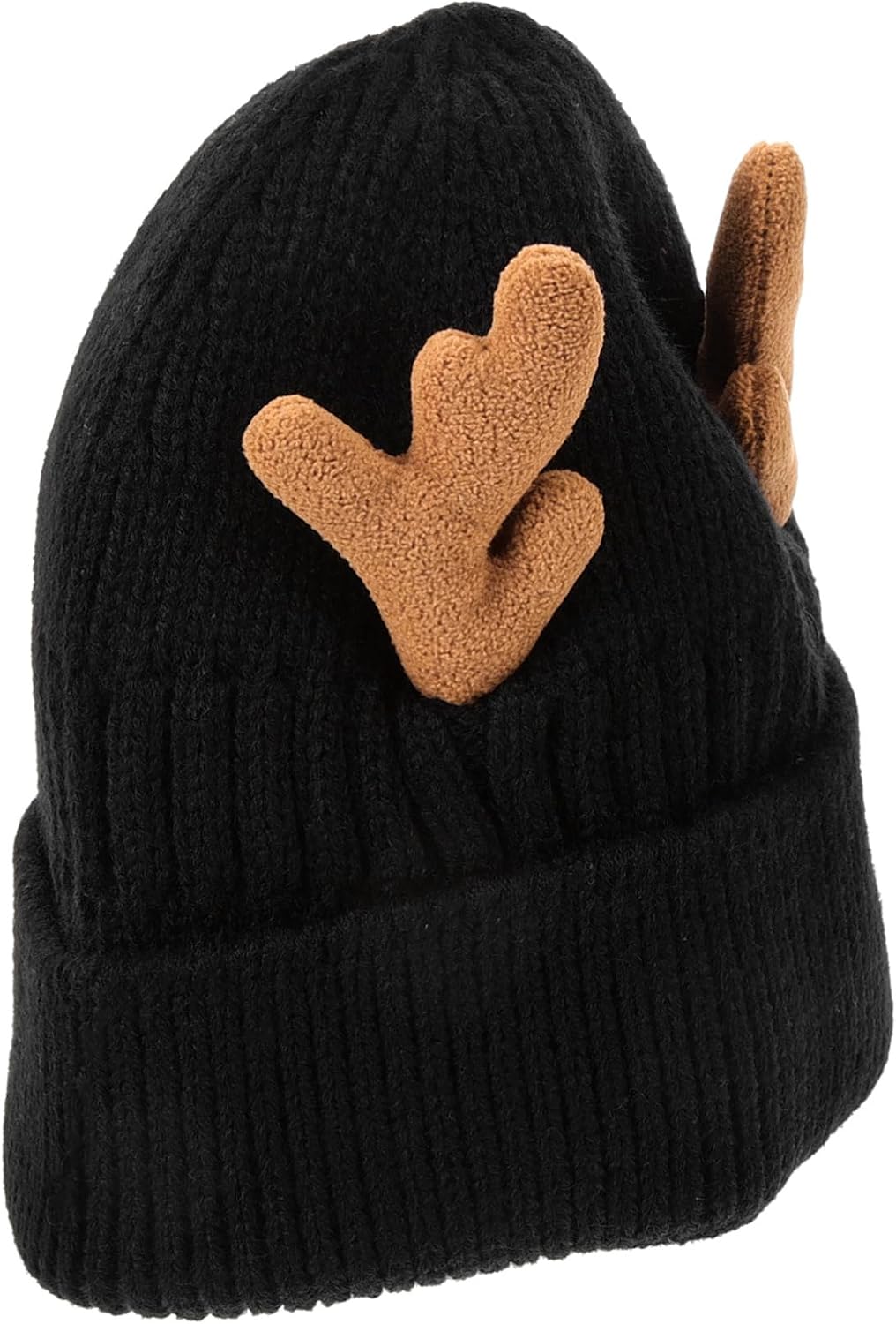 Antler Knit Beanie Warm Hat Knitted Hedging Hat Ugly Christmas Hats Neon Reindeer Antlers Knitted Hat