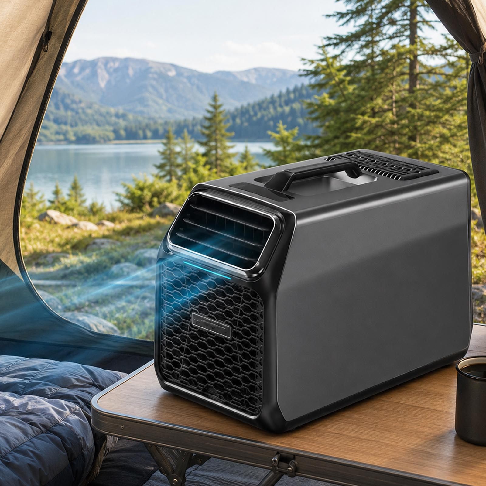 lealovengzh Quiet Portable AC Unit 5000 BTU for Tent, RV and Home Use