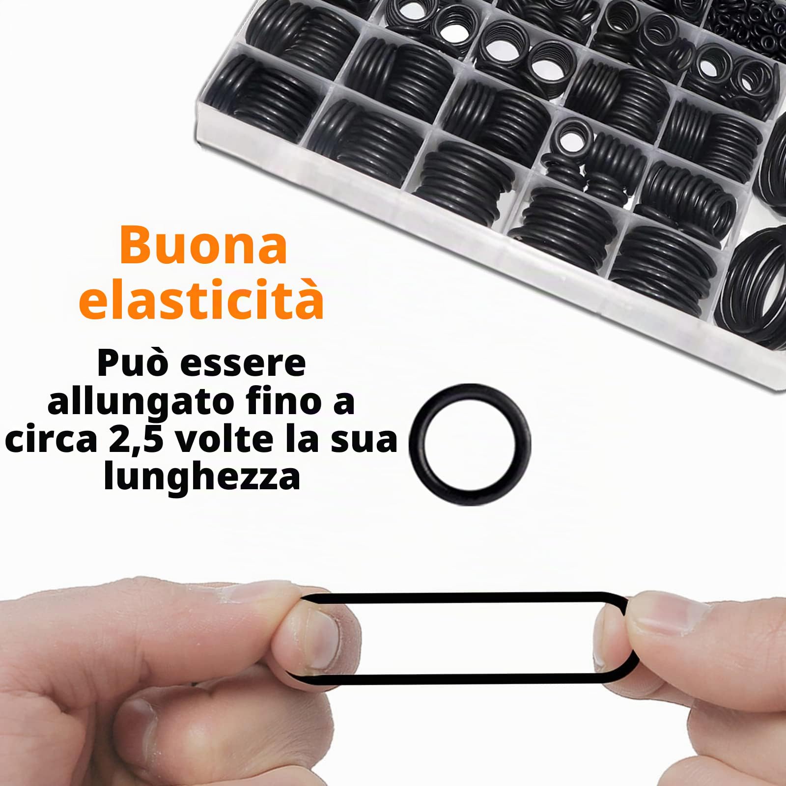 ZDBB O Ring Assortment Kit 1540 Pezzi Gomma Nitrilica Set con Pick per Rubinetto OD 4mm-50mm
