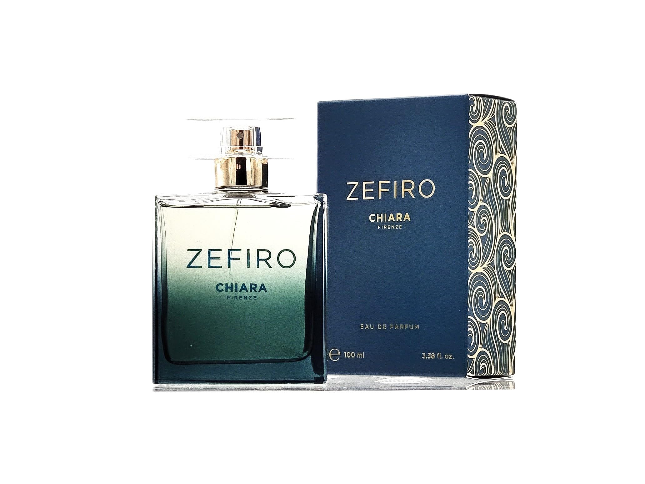Chiara Firenze - Eau de Parfum Zefiro 100ml - Made in Italy - Fragranza Mandarino - Pepe Rosa - Ambra Grigia - Vetiver