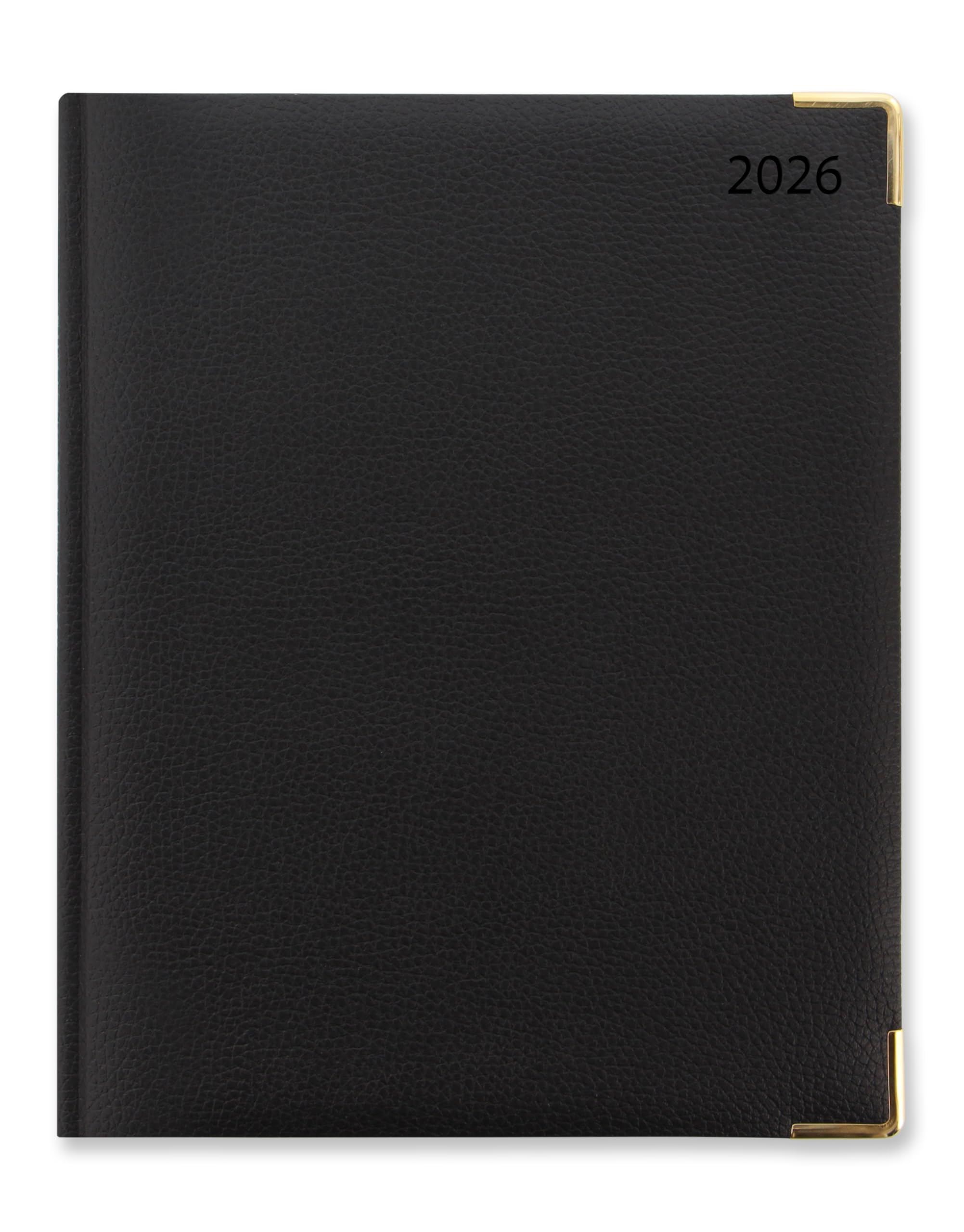Letts of London Connoisseur Quarto vertical week to view with appointments 2026 diary - Black 26-TC3YBK