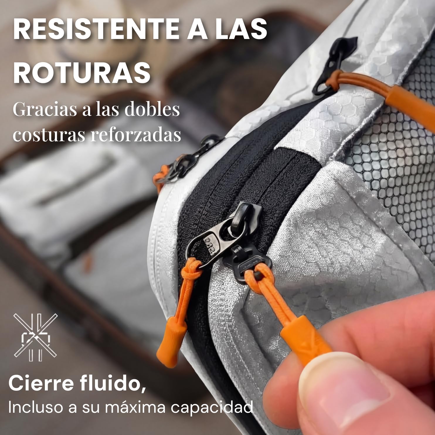 LOONARA Sacchetti compressibili per valigie e zaini [7 pezzi] - Cubi compressibili, organizer da viaggio, borse da viaggio, accessori per campeggio ed escursionismo (Alpine Slate - Grigio)