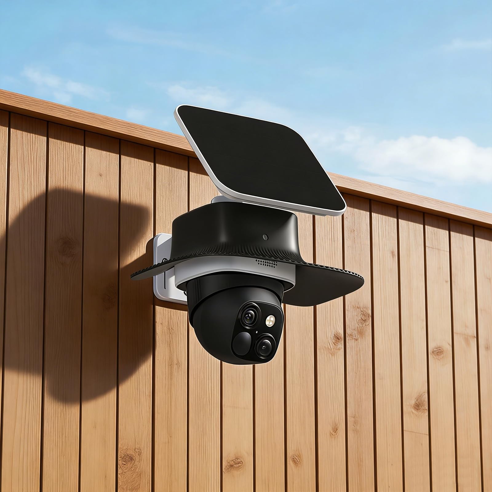 Support Anti-Pluie pour caméra Eufy Security SoloCam S340, Protection Solaire extérieure pour caméra Eufy S340, protège la caméra de la poussière et des Rayons UV