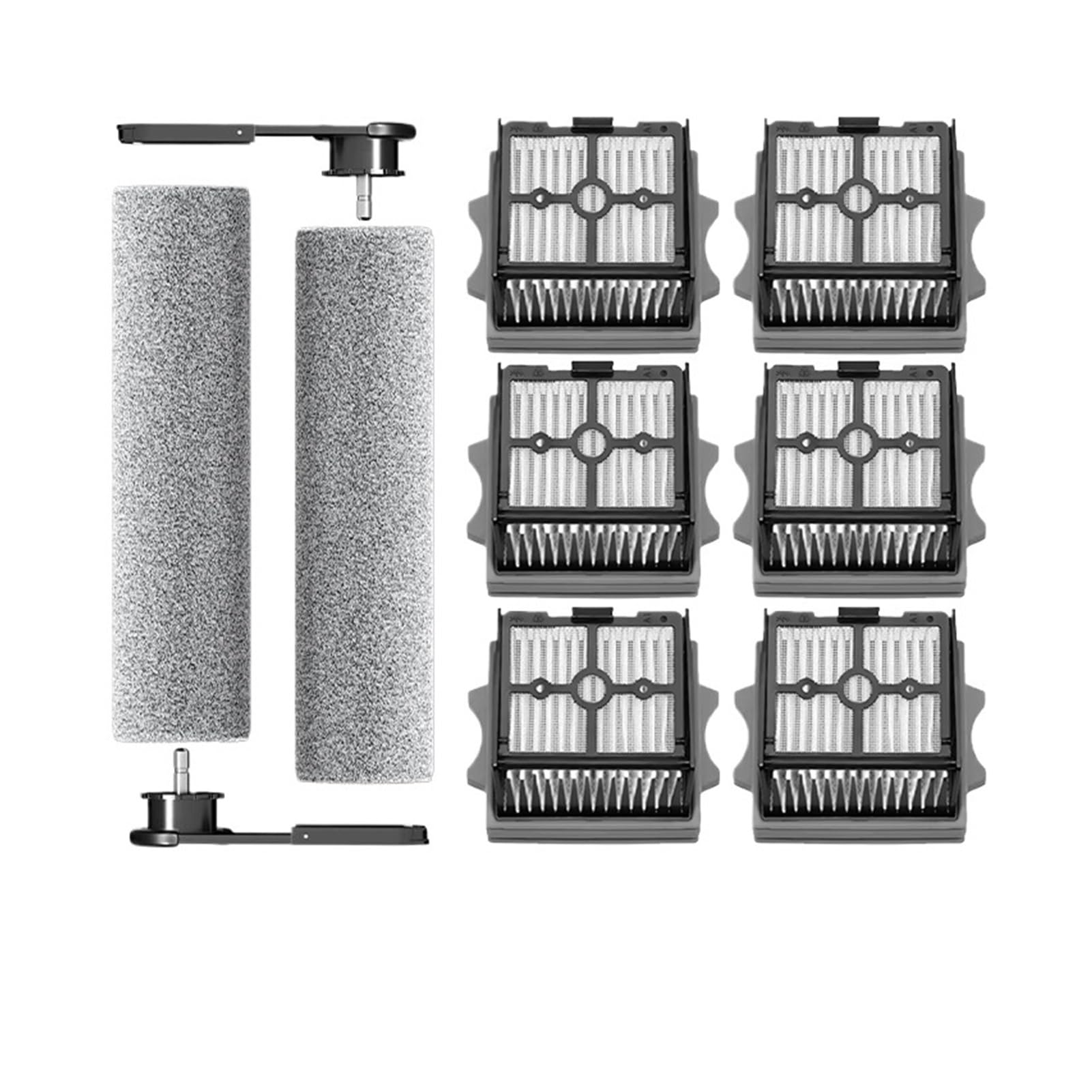 Compatibile con Tineco Floor One Switch S6Stretch S6 Parti Aspirapolvere Asciutto e Bagnato Rullo di Consumo Spazzola Filtro HEPA Accessori(2 Main Brush)