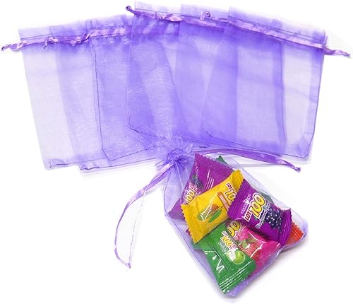Miniatura 35 de Dealglad 100pcs Drawstring Organza bolsas de joyería caramelo para fiestas, casamientos, regalos Negro