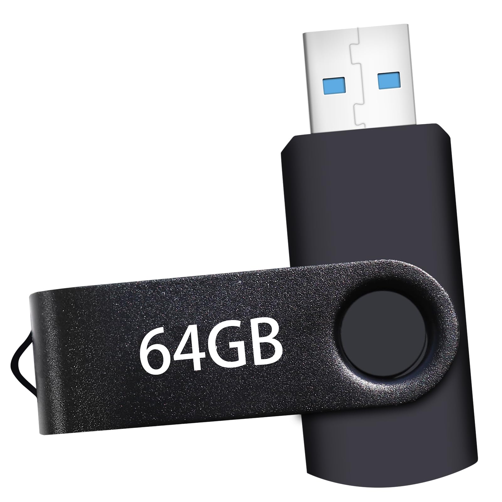 USB Flash Drive 64GB, Portable Thumb Drive: Memory Stick 64GB, Large Capacity USB Drive with Keychain, High-Speed USB 2.0 Data Storage Flash Drive 64GB for PC/Laptop