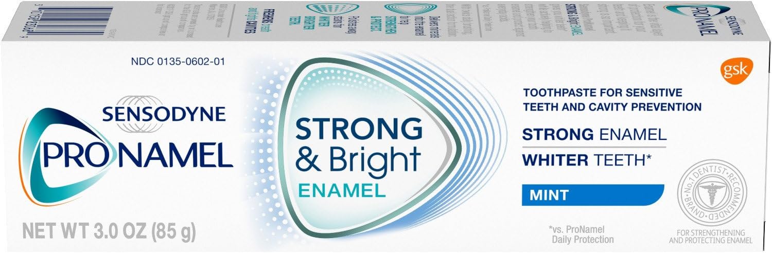 Sensodyne Pronamel Strong and Bright Mint Toothpaste, 3 Oz (Pack of 2)