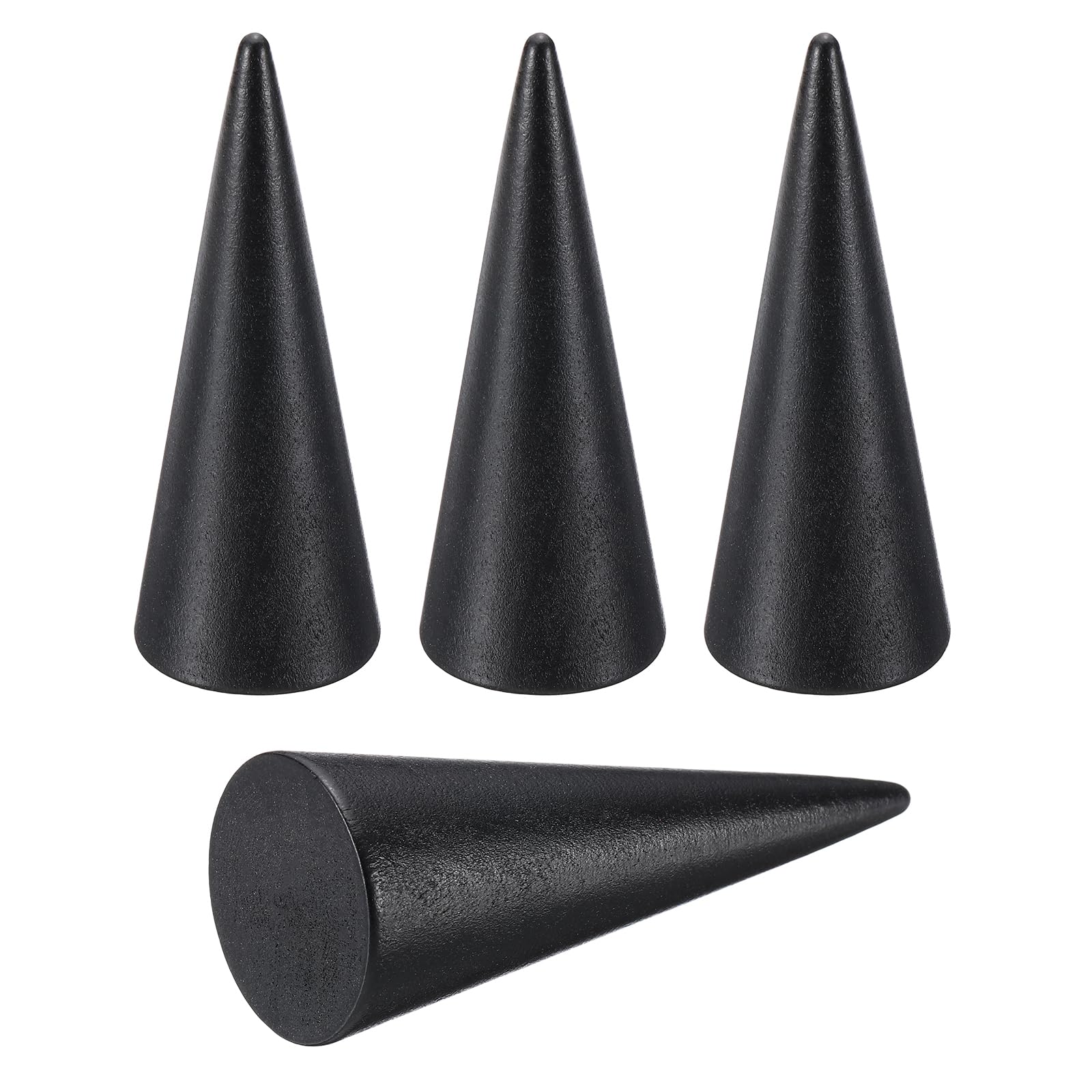 PATIKIL Wood Cone Ring Holder