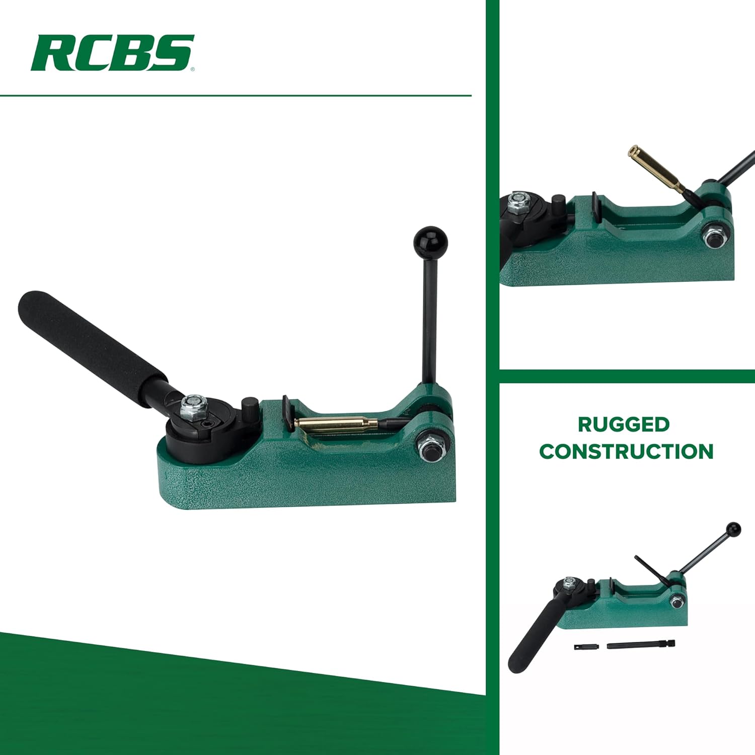 RCBS Primer Pocket Swager, Bench Tool for Removing Primer Pocket Crimps, Perfect for Reloading Military Brass