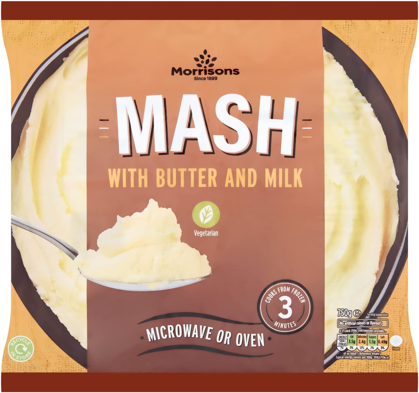 Morrisons Mash Potato 750g (Frozen) (Fixed Retail)