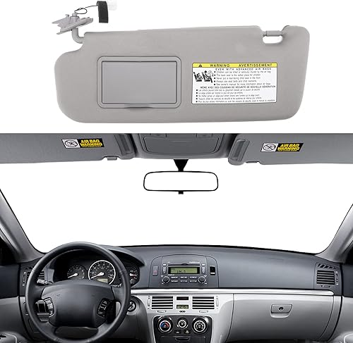 Miniatura 5 de Conjunto de visera solar para el lado izquierdo del conductor y el lado derecho del pasajero, conjunto de visera solar 852013K010QD de repuesto para
