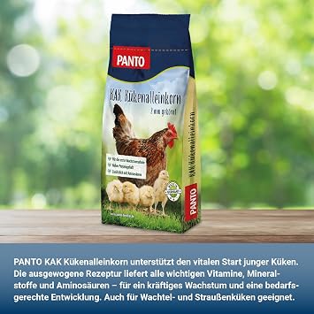 PANTO Chick Alone Grain 25 kg - Chick Food Grained 2 mm Complete Food Complete grain food for chicks - rich in protein for healthy rearing in the first weeks of life