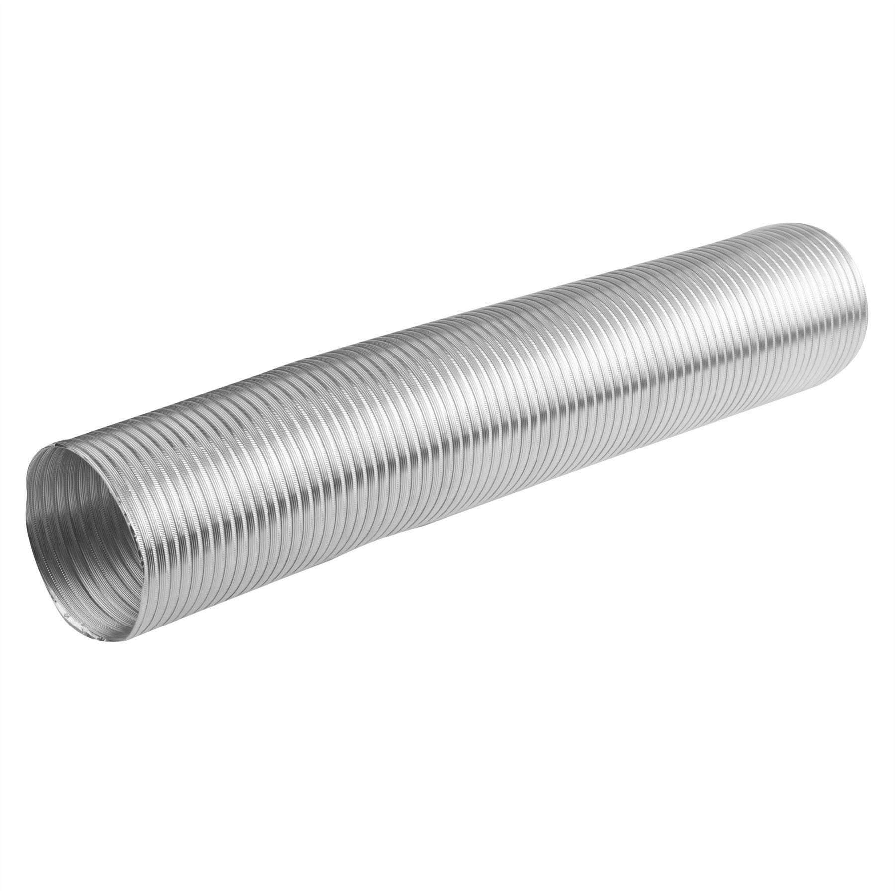 Ianpav Silver 2.5 Mm Aluminium Flexible Pipe, Ø 115 Mm (4.52"), Flex/115