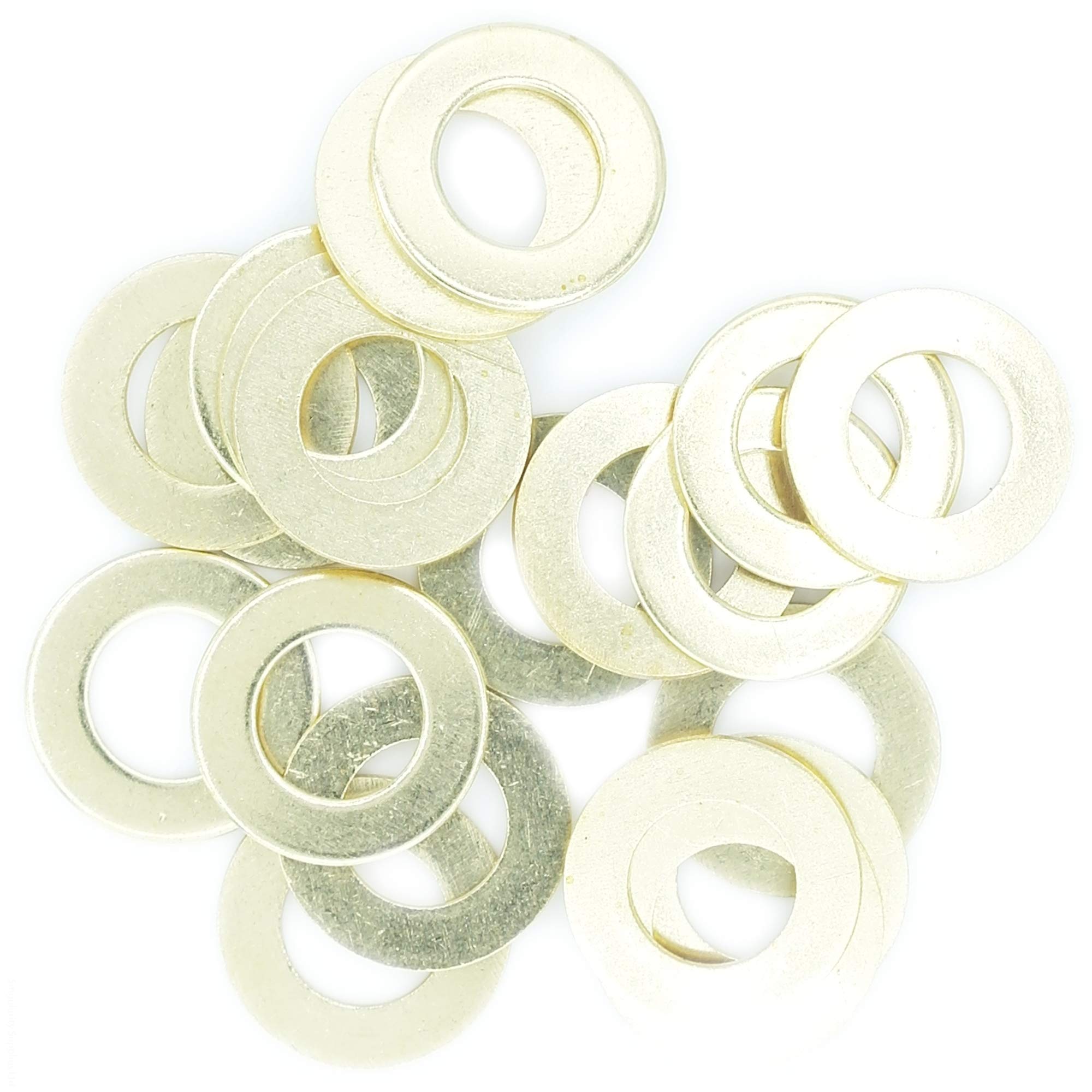 Singularity Supplies Gold M12 (12Mm) Flat Washer (Form B) - Brass (Pack Of 10)