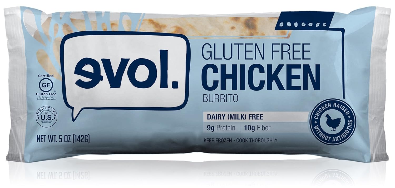 Evol Gluten Free Burrito, Chicken, 5 Ounce (Pack of 12