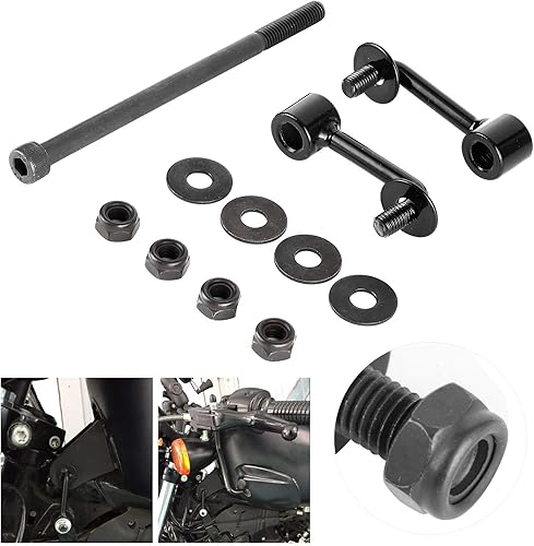 Miniatura 5 de Elevación del tanque de gas, elevador del tanque de gas de la motocicleta, elevador del tanque de acero, negro para motocicleta personalizada