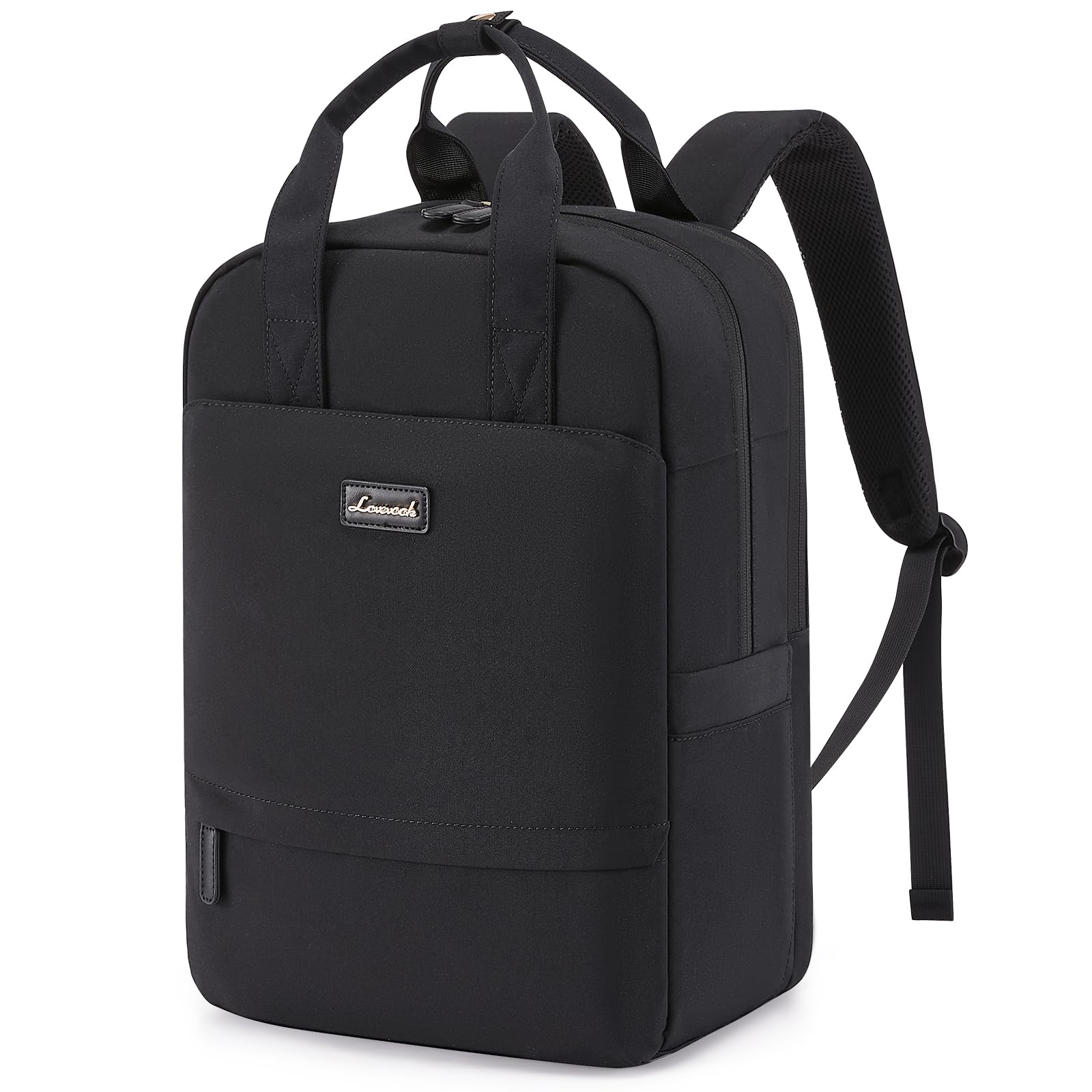 LOVEVOOK Laptop Rucksack Damen, 15,6 Zoll Schulrucksack Teenager mit Laptopfach, Schultasche Mädchen Elegant Travel Backpack Women Tagesrucksack Wasserdicht School Bag Daypacks für Reise Uni Arbeit