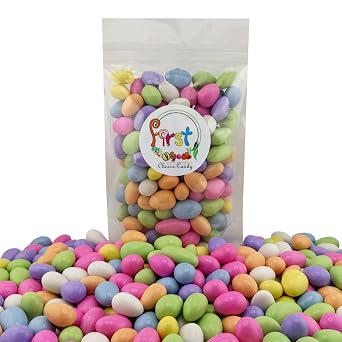 FirstChoiceCandy Jordan Almonds (1 Pound, Assorted Pastel Colors)