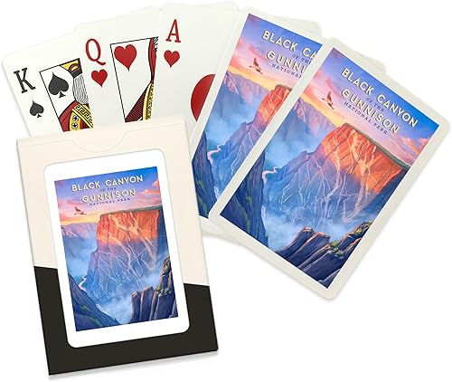 Lantern Press Black Canyon of The Gunnison National Park, Oil Painting, 52 Playing Cards for Adults, Poker Size Card Deck