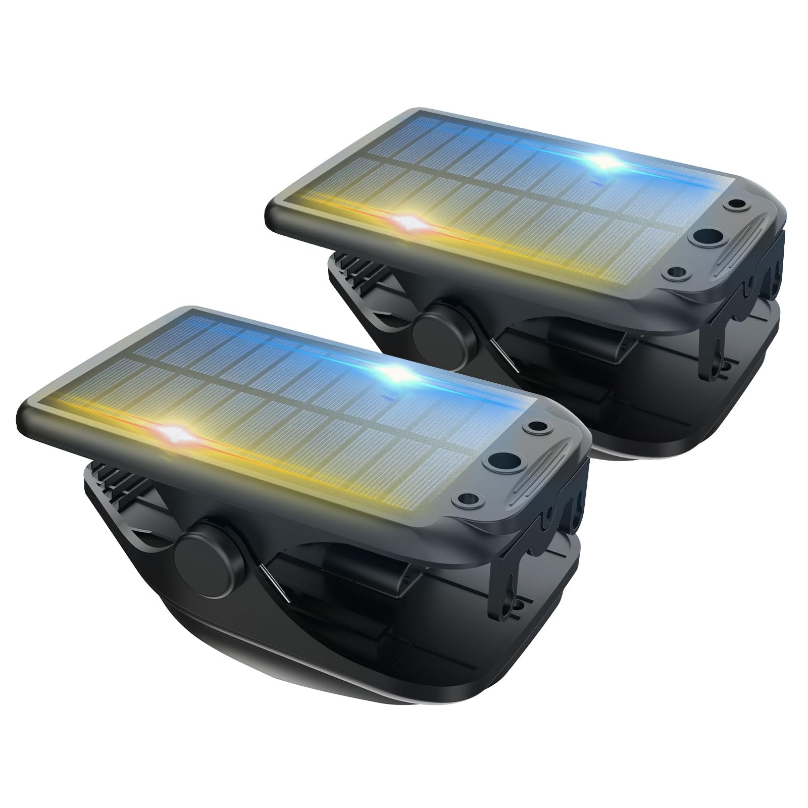 VOPHICHO Solarlampen Set 2 Stück – Clip-Leuchten Mit Bewegungsmelder & 60 LEDs