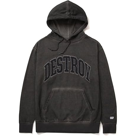 HUF Destroy Rebuild Faded Hoodie Sweatshirt: Unbeatable Comfort and Casual Style for Streetwear Enthusiasts