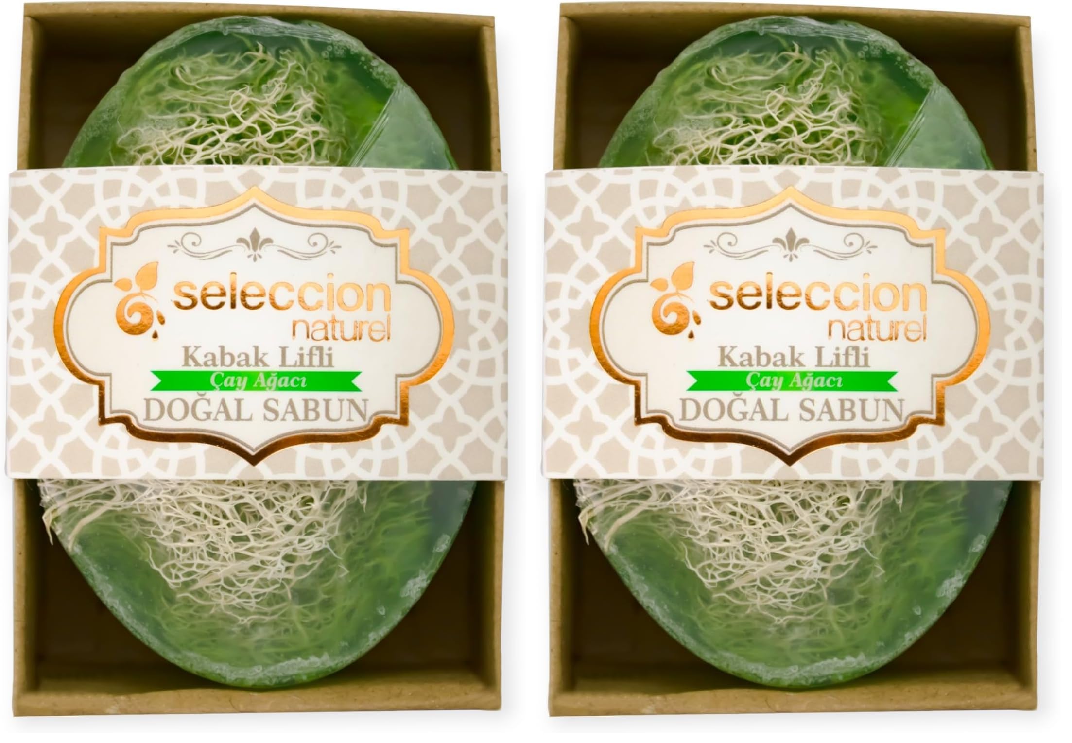 Seleccion Naturel Doğal Kabak Lifli Çay Ağacı Sabun 120 gr (2 paketi)