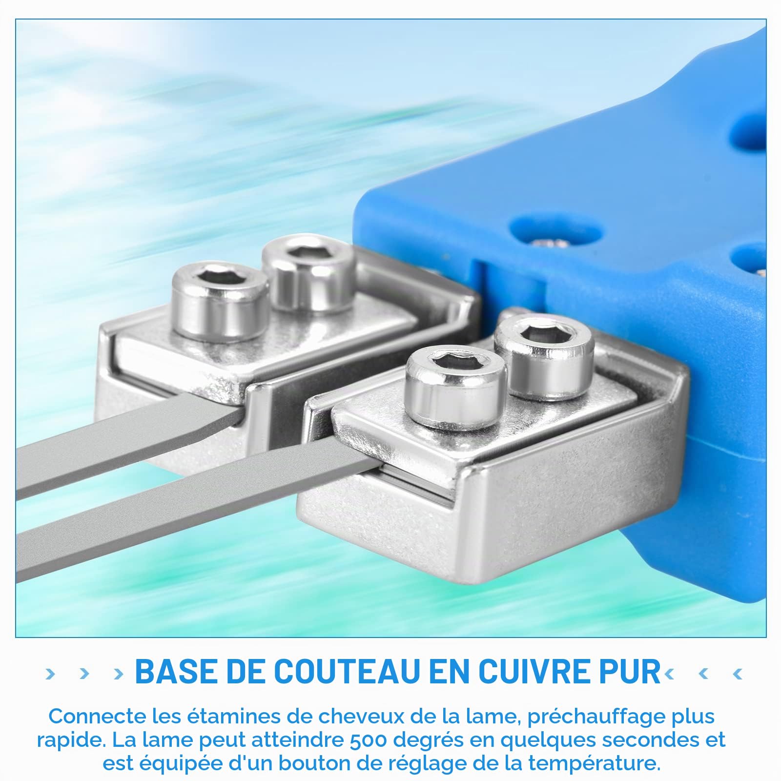 500°C Coupe Polystyrène électrique, 150W Couteau Thermique pour Polystyrène Sculpture En Mousse Couteau Chaud électrique avec Lames et Accessoires 220V