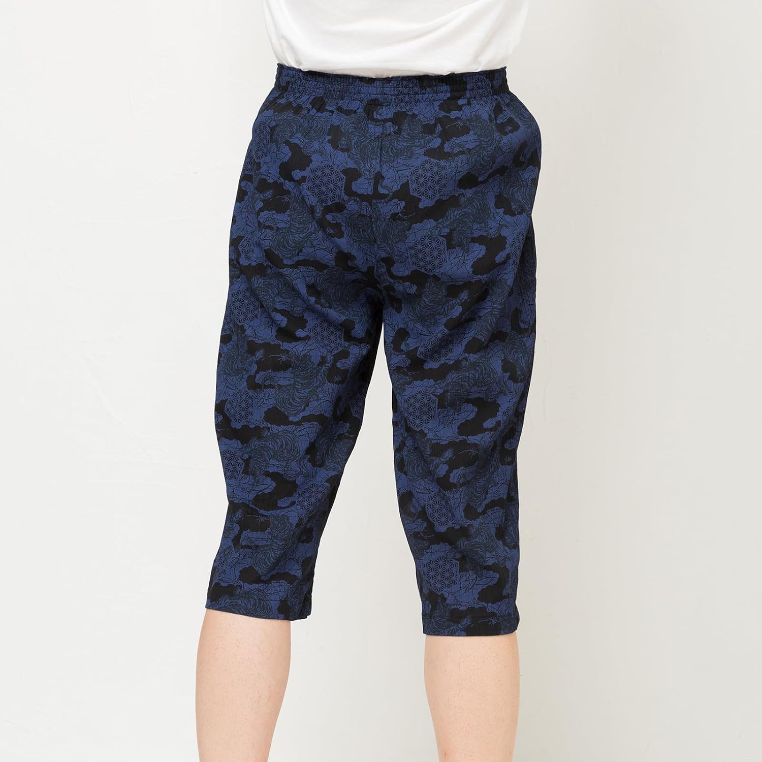 Y's factory Men’s 3/4 Length Cotton Lounge Pants (2 Pack) | Relax Fit Steteco Style Pajama Bottoms with Front Fly
