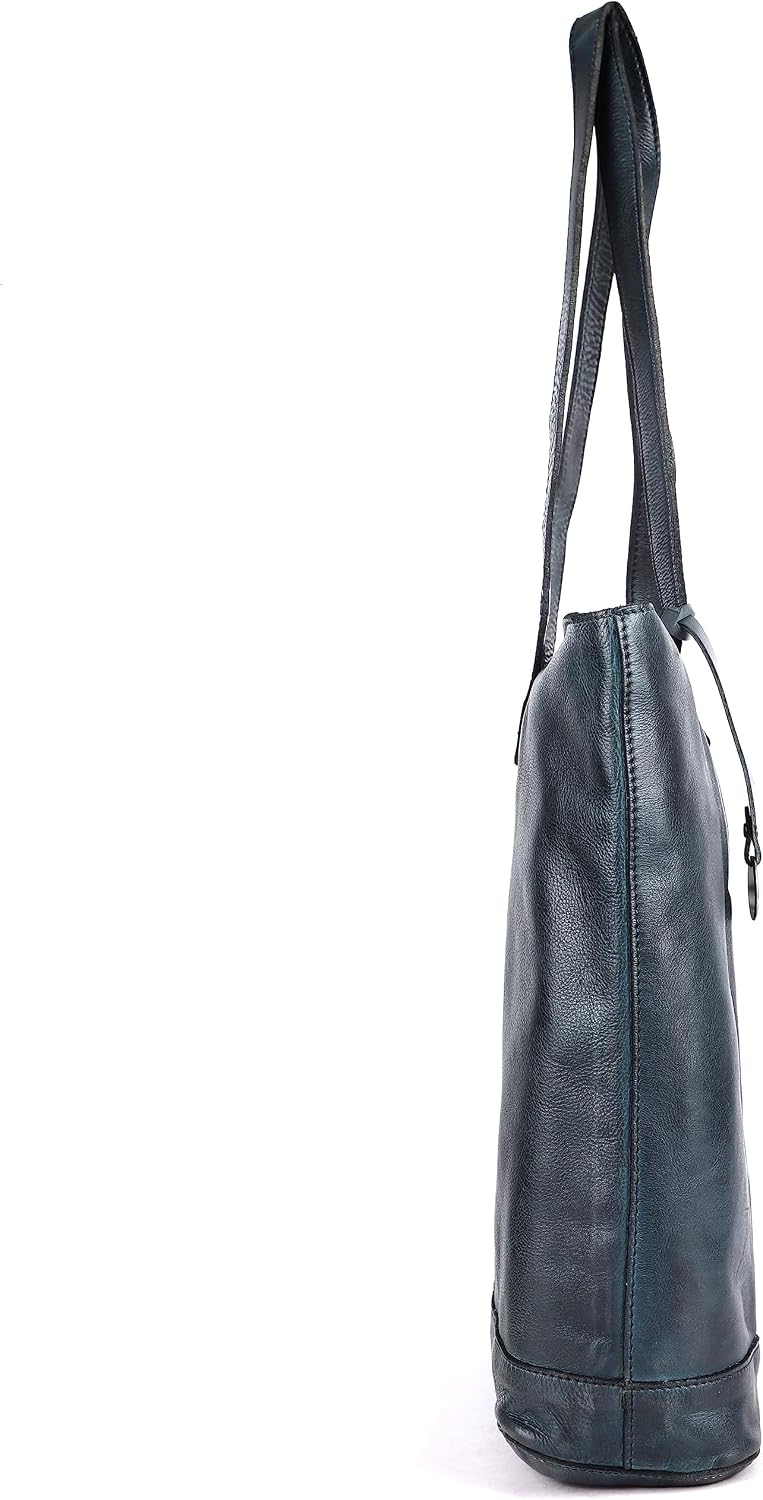 Genuine Leather Women's Tote Handbags, Satchel Purse Ladies Shoulder Bags with Top Handle