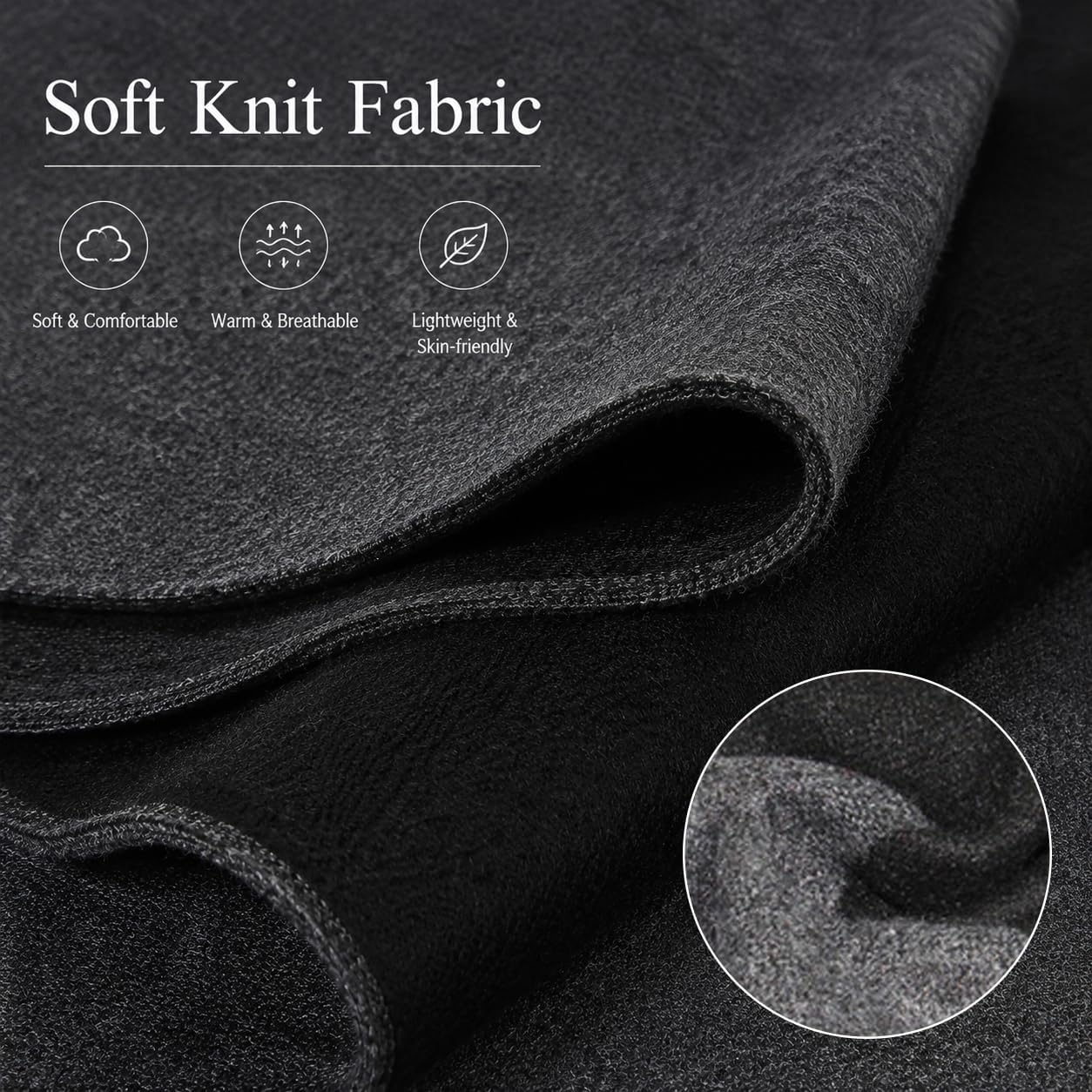 Mealah Winter-Scarf for Men Women - Double Sided Soft Warm Fashion Scarf | Soft double sided winter scarf for men and women, warm cozy design for cold weather, travel, daily wear(70.87''*11.81'')