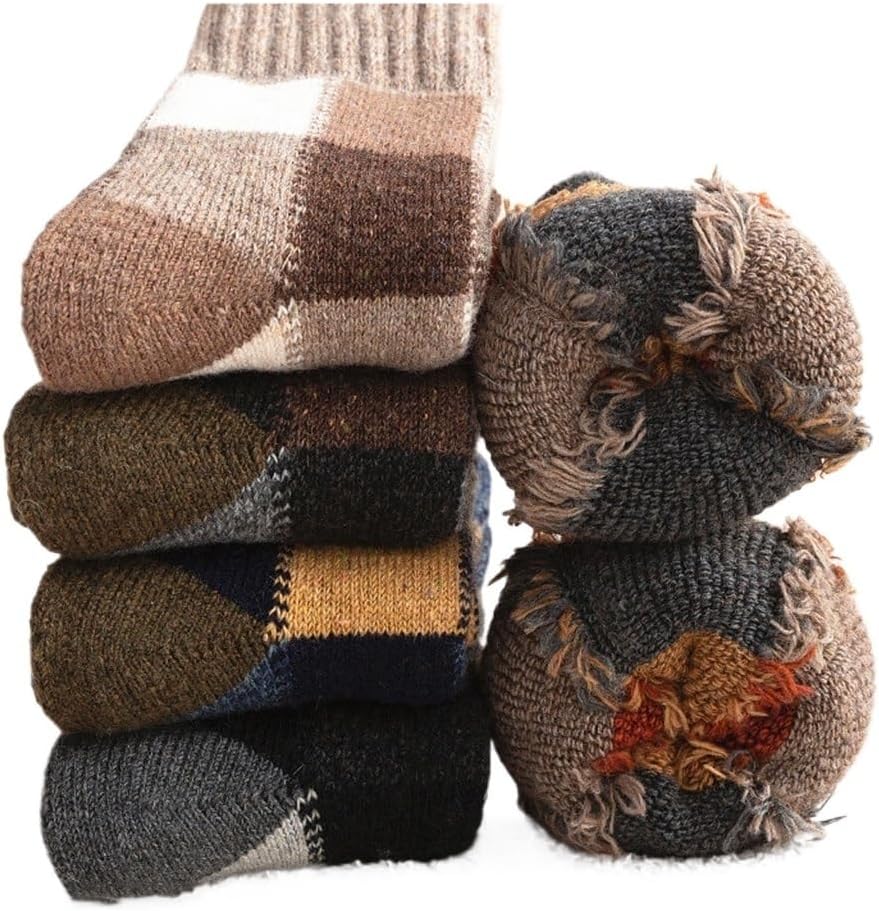 New Year's Socks Warm Super Thick Man British Heated Thermo For Men Gift Thermosocks Winter