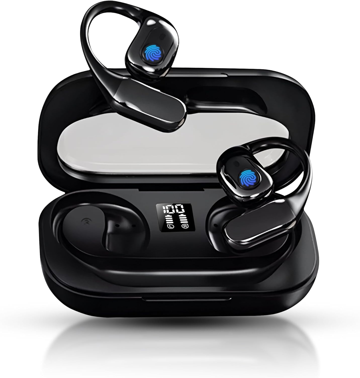 Language Translator Earbuds 144 – Wireless Bluetooth, Real-Time Translation with No Subscription, Built-in Microphone, Hi-Fi Music, Long Battery Life, Waterproof, Compatible with Android & iPhone