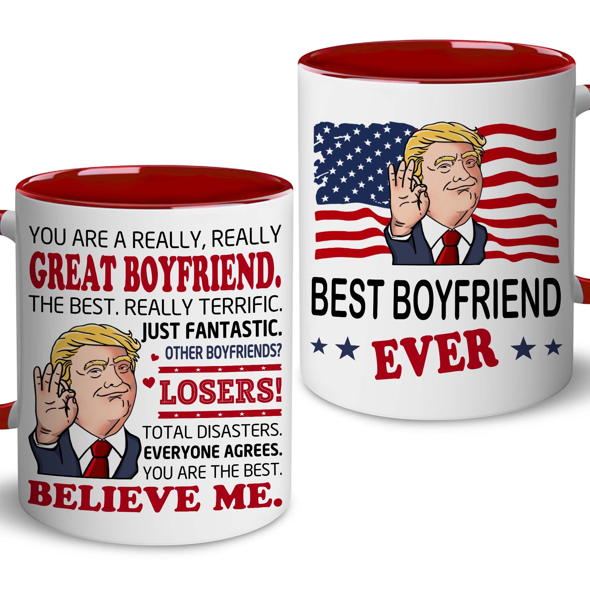 BECHUSKY Valentine Gifts For Boyfriend - Boyfriend Gifts - Boyfriend Mug - Best Boyfriend Ever - Gift For Men - Anniversary, Christmas Mug For Boyfriend - Birthday Gift For Boyfriend, Him