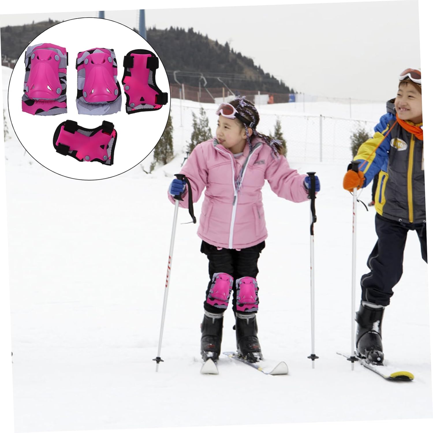 TOYANDONA 1set Boy Girl Knee and Elbow Pads for Boy Girl Lightweight Protective Gear for Skating Climbing and Outdoor Sports Camouflage Complete Safety for Active Toddlers