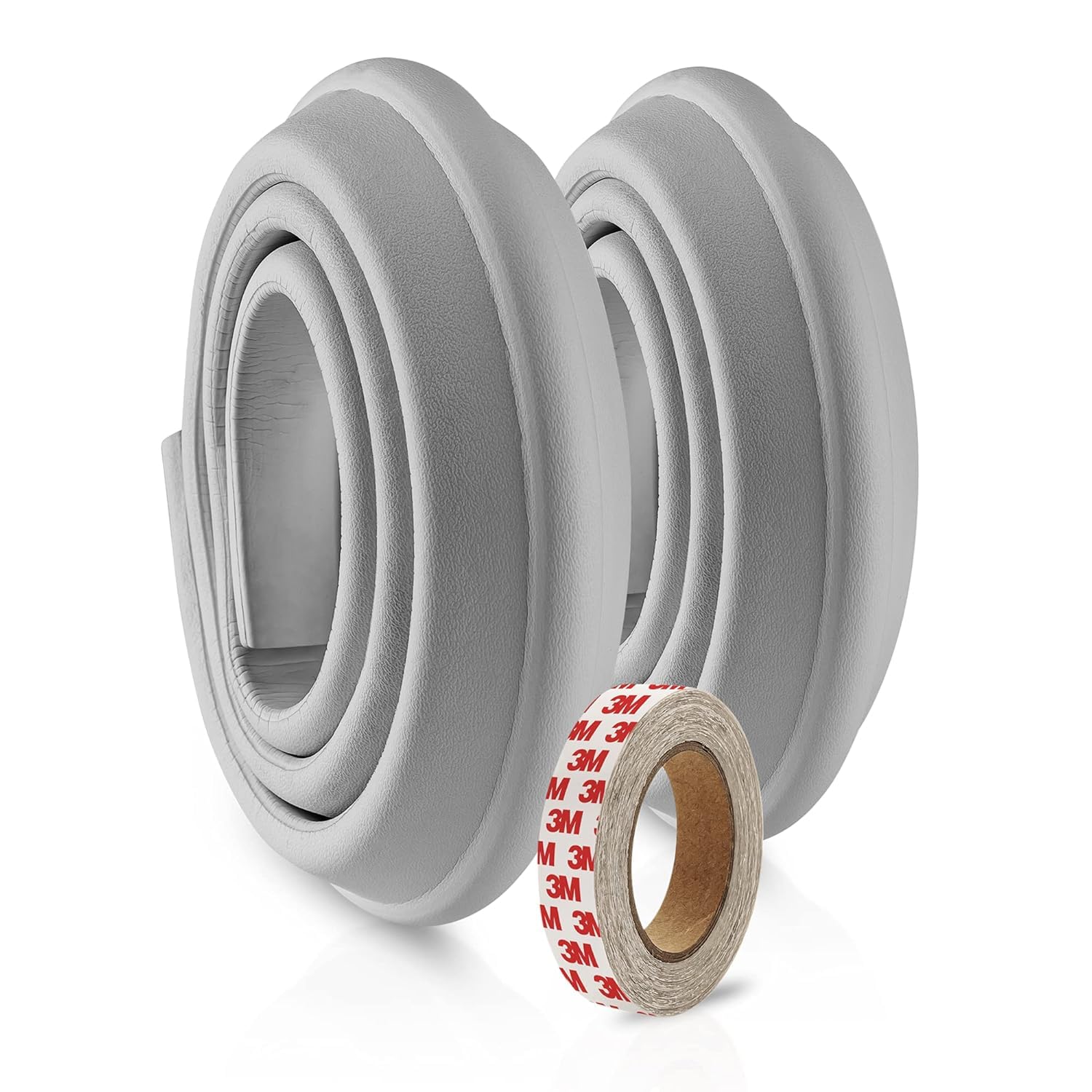 Reer Kantenschutz Soft, 2x 1 Meter, bissfest, schadstoffgeprüft, grau