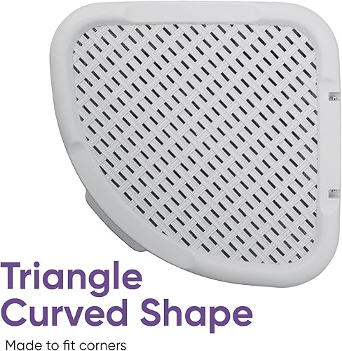 Miniatura 6 de Cesta de lavandería de esquina de plástico con tapa, cesta de lavandería de diseño curvo, organizador de paños de humo blanco triangular con asas