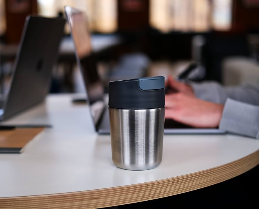 Joseph Joseph Sipp™ Steel Stainless-steel Travel Mug with Flip-top Cap - 340 ml (12 fl. oz) - Anthracite : Home & Kitchen - Amazon.com