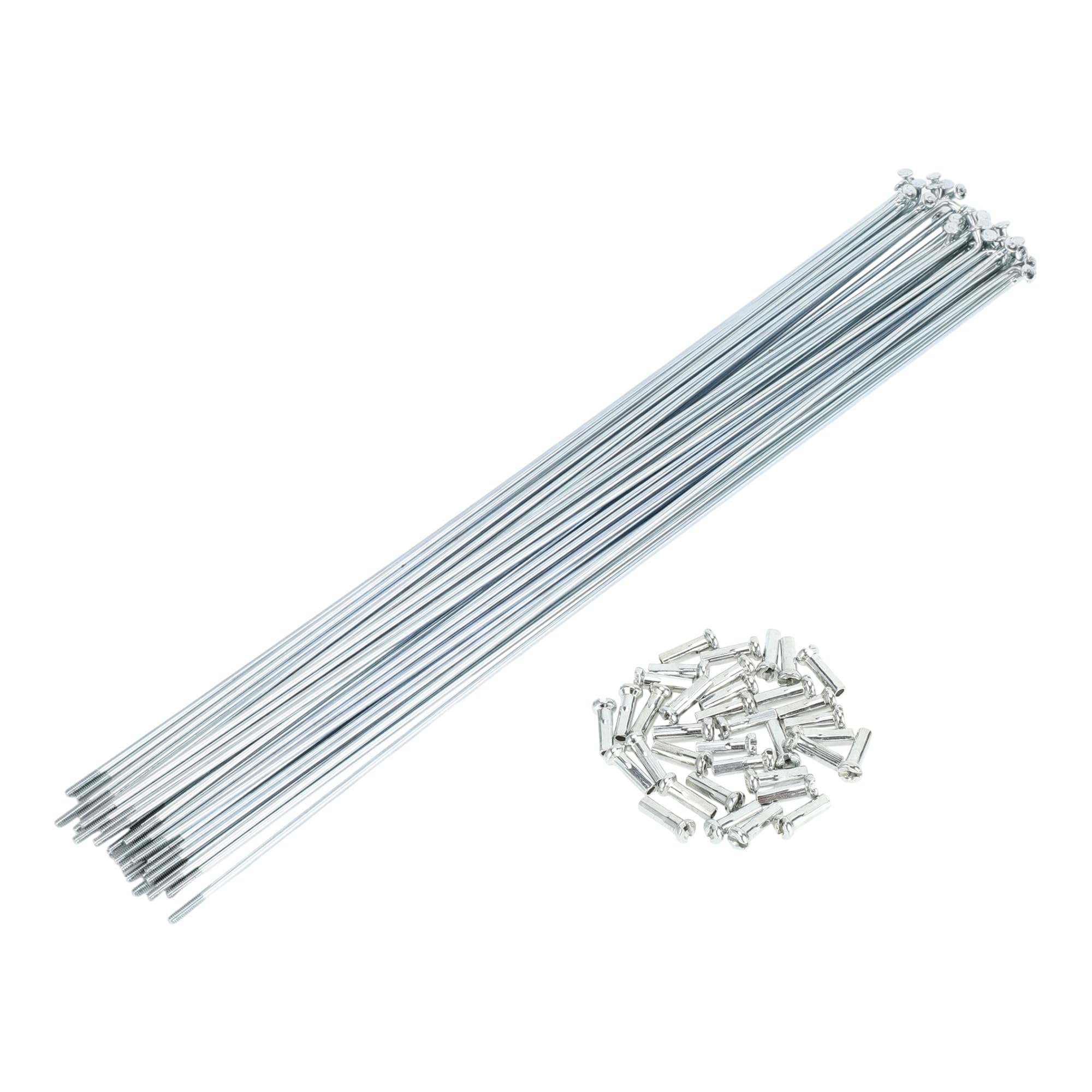 Szprychy rowerowe szprychy rowerowe w srebrnym odcieniu 1 zestaw 14 g 280 mm długość stal węglowa ocynkowana