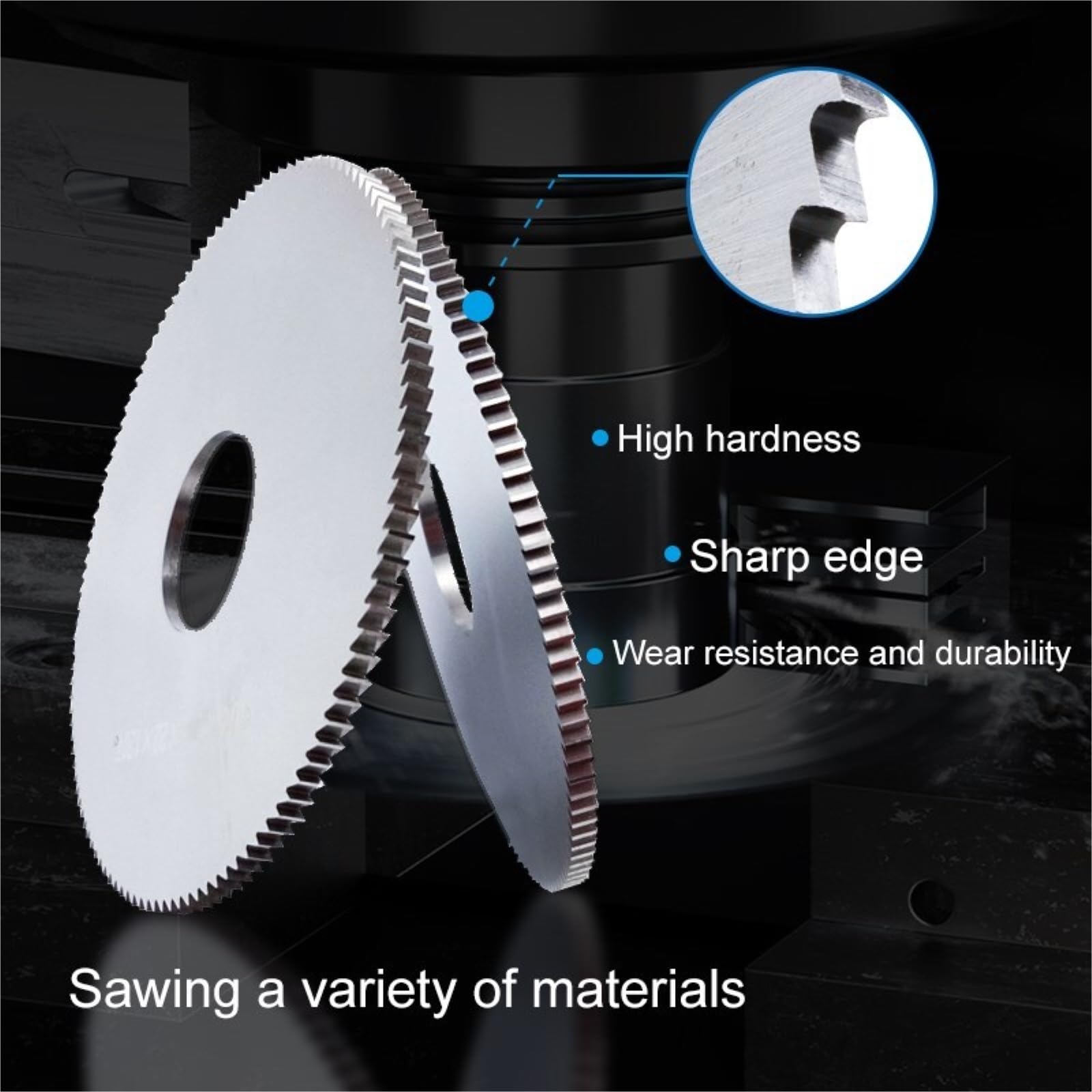 Brzeszczot do cięcia metalu 1PC 110mm brzeszczot do piły wzdłużnej CNC obróbka szczelinowa tarcza tnąca stal szybkotnąca tarczowej metalowe narzędzia tnące(Arbor 27mm)