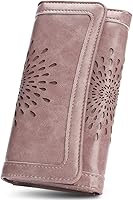 Vista 73 de Aphison - Cartera larga de cuero suave RFID para mujer, con caja de regalo