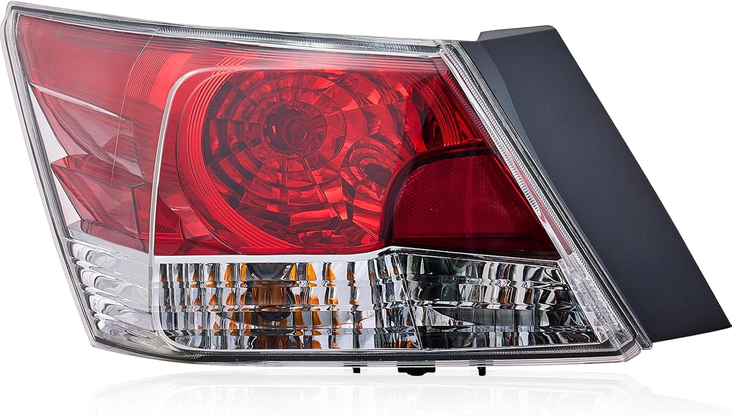 Tail Light Compatible with Honda Accord 2008 2009 2010 2011 2012 4 Door Sedan Includes Bulbs Left Driver Side Tail lamp HO2800172,33550-TA0-A01