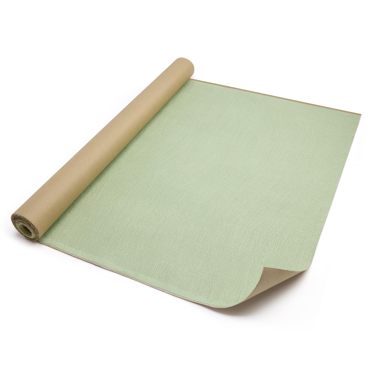 Springboard Paper Backed Hessian Fabric Roll - Hessian Roll for Classroom Displays, Crafts, Table Runners - Jute Burlap - 90 cm x 5 m (Pastel Green)