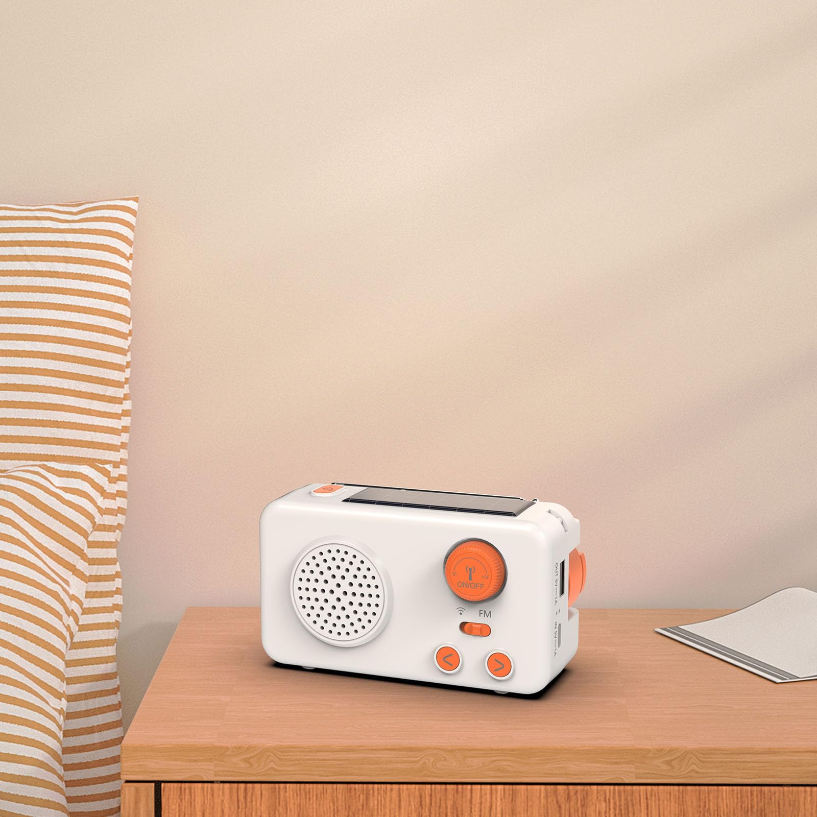Radio di emergenza a manovella solare FM NOAA con torcia