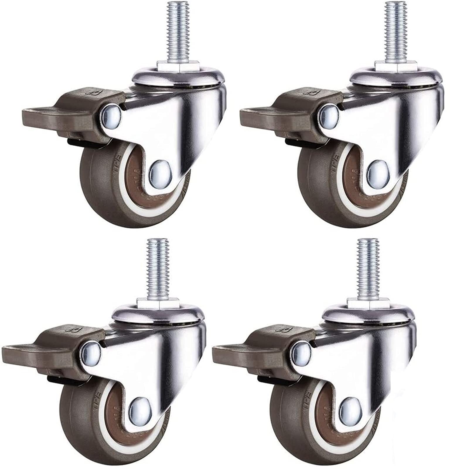 Roulettes de meubles 4pcs pour protéger les sols en bois des rayures de frottement