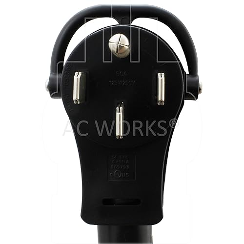 Miniatura 3 de AC WORKS Generador a interruptor de transferencia Adaptador de caja de entrada de 50 amperios (generador de 15 pies 14-50P 50 amperios a CS6364)