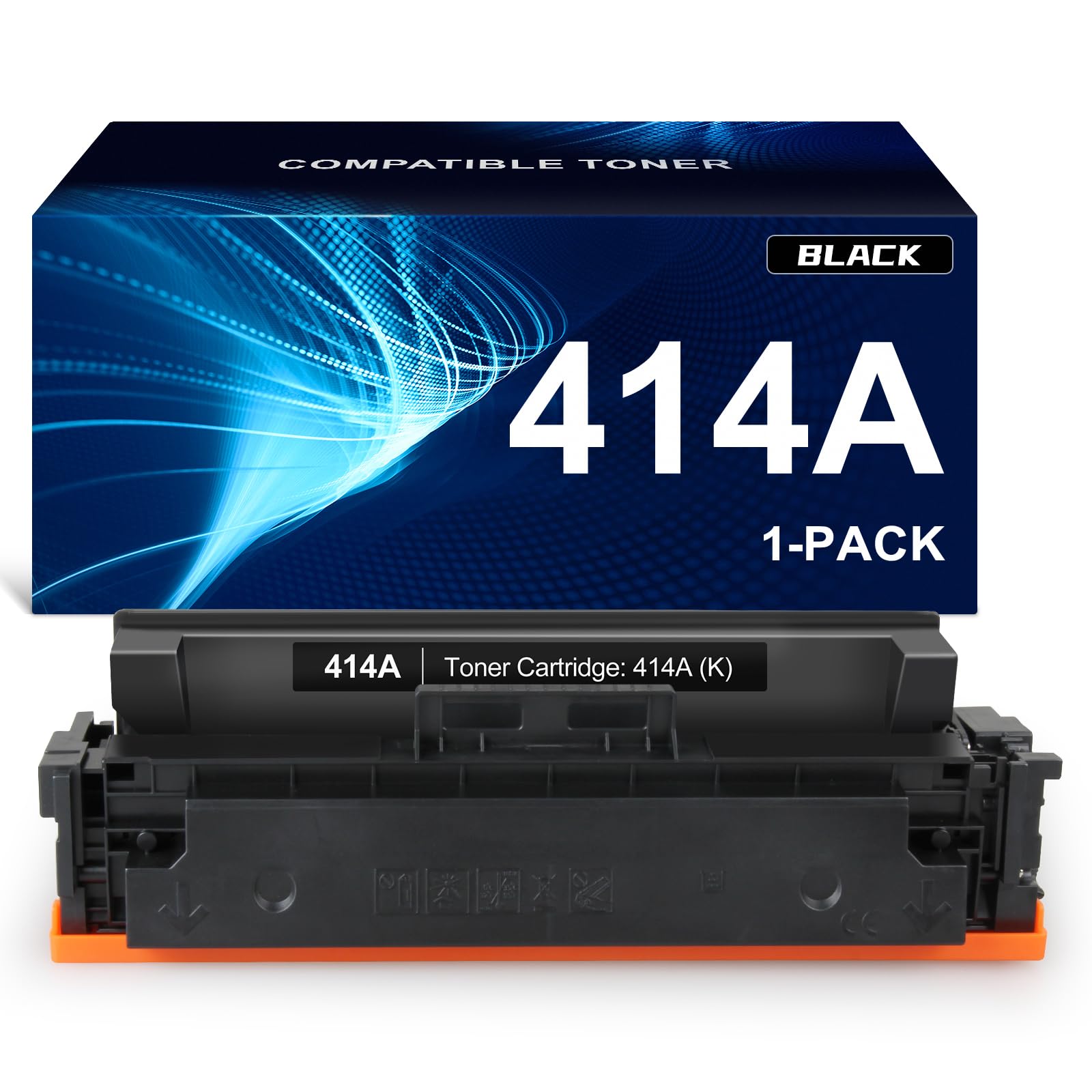 414A Compatible Toner Cartridge Replacement for HP 414A W2020A 414X W2020X Works with M454 M454dw M454dn MFP M479 M479fdw M479fdn M479dw M455dn M480f Printer W2020A (1 Black)